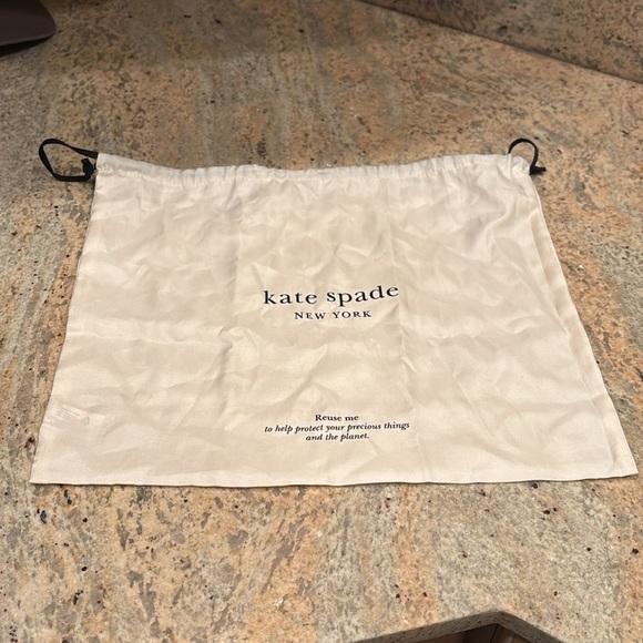 Kate Spade cream silky draw string dust bag - Picture 3 of 4